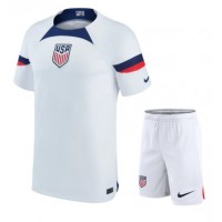 forente stater Fotballklær Hjemmedraktsett Barn VM 2022 Kortermet (+ korte bukser)